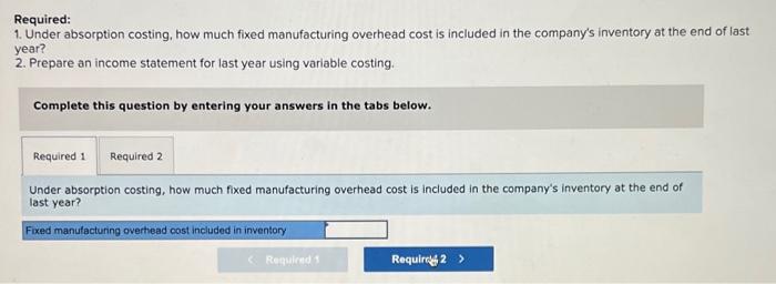 Operating Income [LO7-2] Ida Company produces a handcrafted musical instrument called a