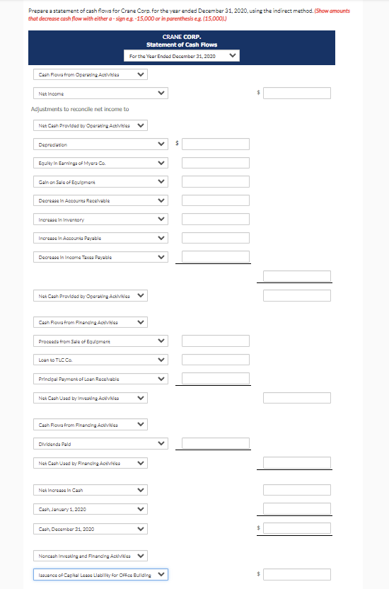 increase (decrease) from 2019 to 2020. COMPARATIVE BALANCE SHEETS 2020 2019 Increase