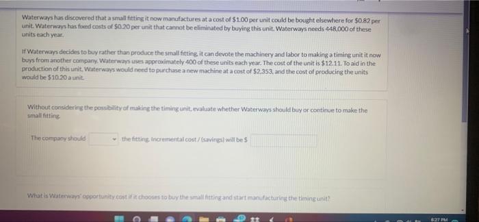 Waterways has discovered that a small fitting it now manufactures at a