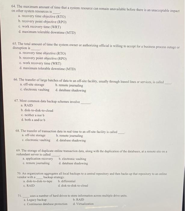 the unexpected? a. Organizations of every size and purpose should also prepare