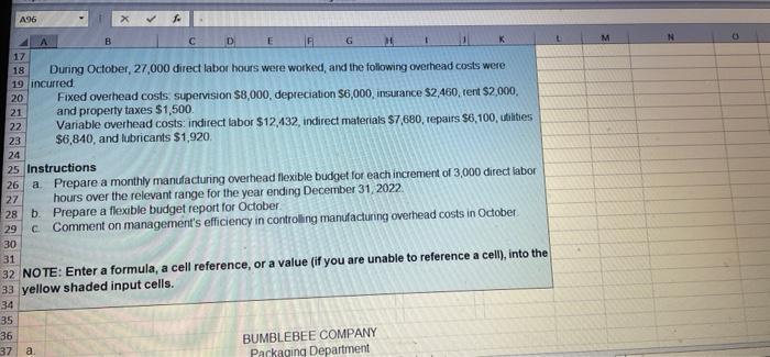 A96 A 17 B C D E G M 18 During October,