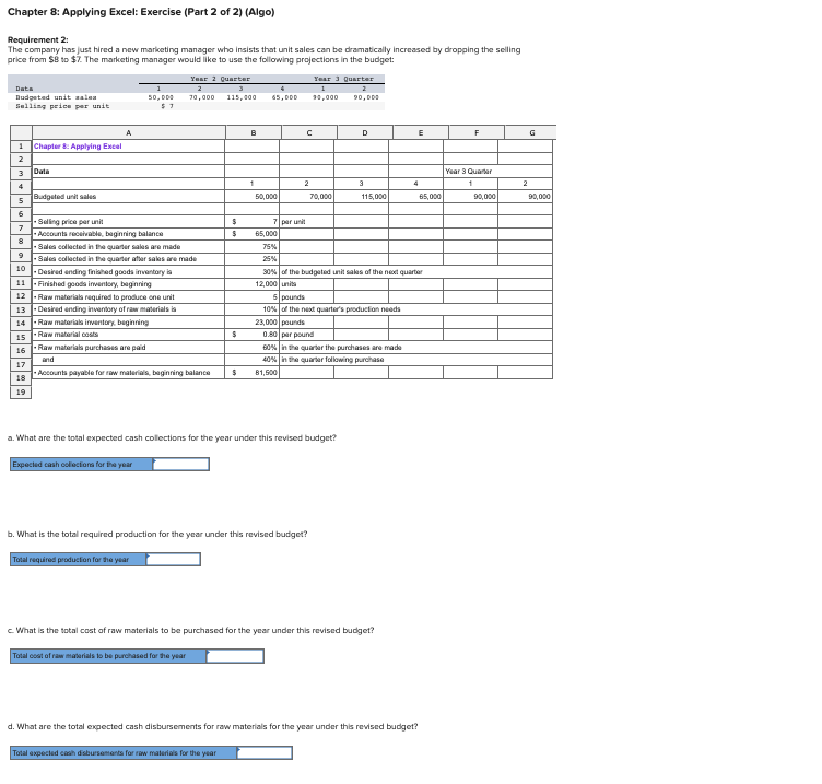 question marks. For example, in cell B26 enter the formula "=B5". Check