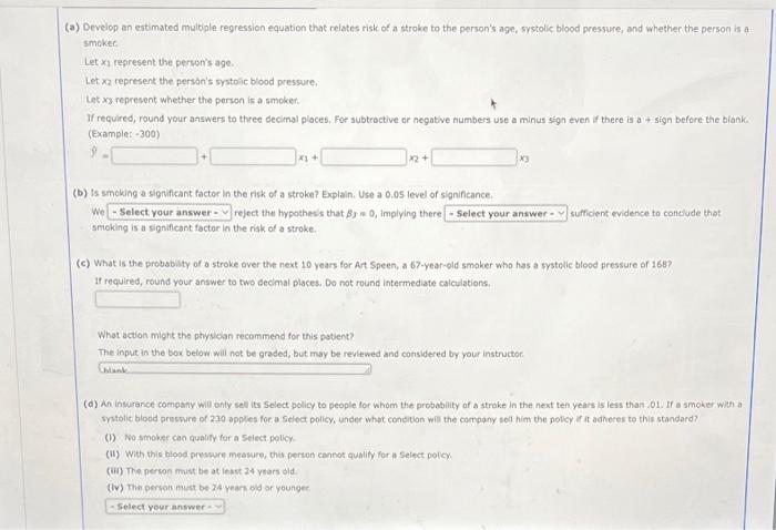 Falls Medical School was conducted to assess how age, systolic blood pressure,