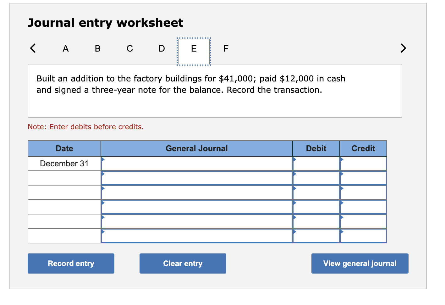 the following summarized activities: a. Purchased equipment that cost $21,000; paid $5,000
