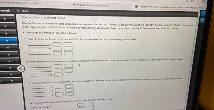 urces for Students, Faculty, and Staff nework eBook (REQUIRED) Chapter 11 Homework