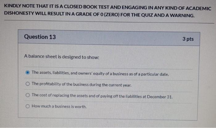 KINDLY NOTE THAT IT IS A CLOSED BOOK TEST AND ENGAGING IN