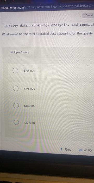 on the following data: Disposal of defective products Liability arising from defective