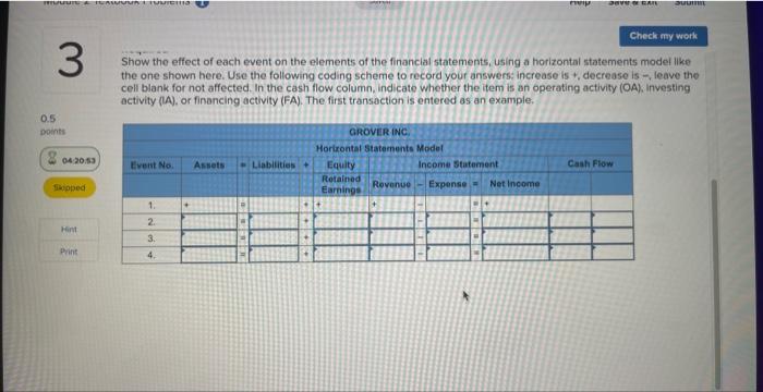 2042900 Skipped Hint Print Learning Objective: 2-2 Use the percent of revenue