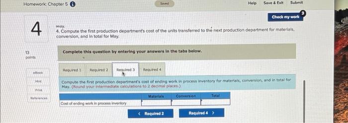 out in production departments. All of the material that is used in