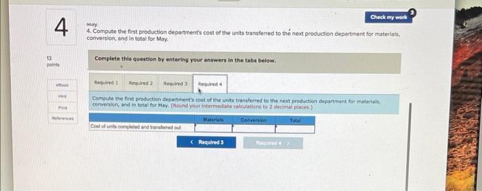 the first production department is added at the beginning of processing in