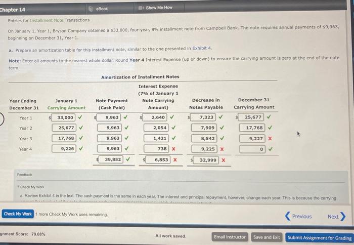 Chapter 14 eBook Show Me How Entries for Installment Note Transactions On