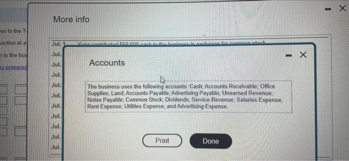 accounts Label the balance of each account We will to the accounts