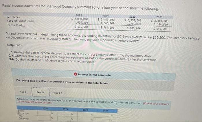 music. The company reported the following amounts in its financial statements (in