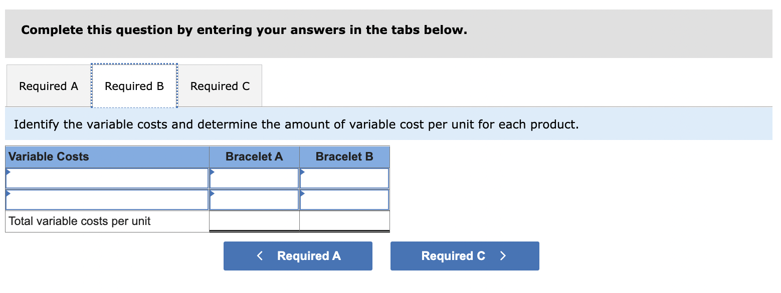 Vernon Company makes fine jewelry that it sells to department stores throughout