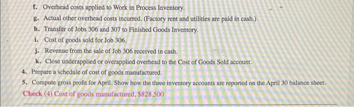 goods manufactured P1 P2 P3 P4 Marco Company shows the following costs