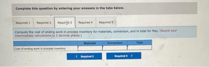prior to completion. Information on work in the first department, Cooking, is