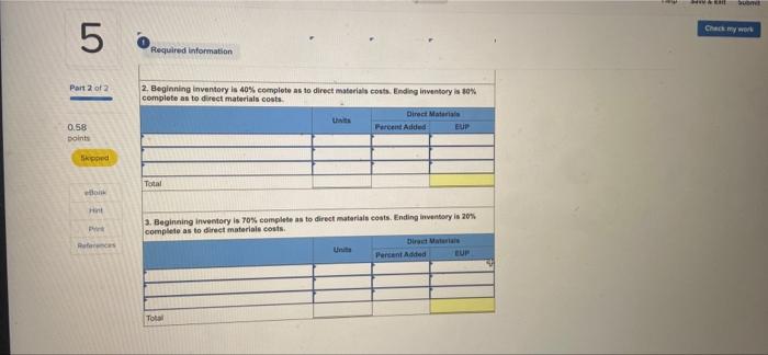 2 0.58 points Skipped Book Hind Prot References Required information Use the
