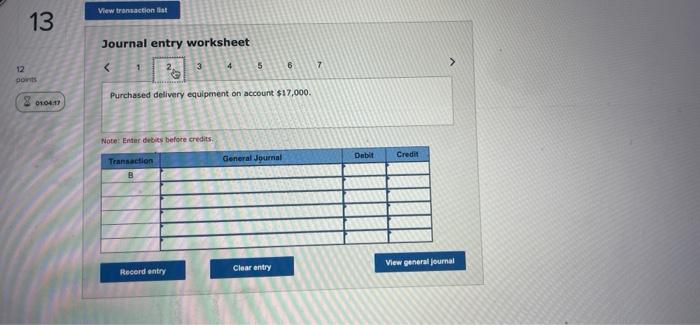 The owner invested $29,000 cash in the business. Note: Enter debits before
