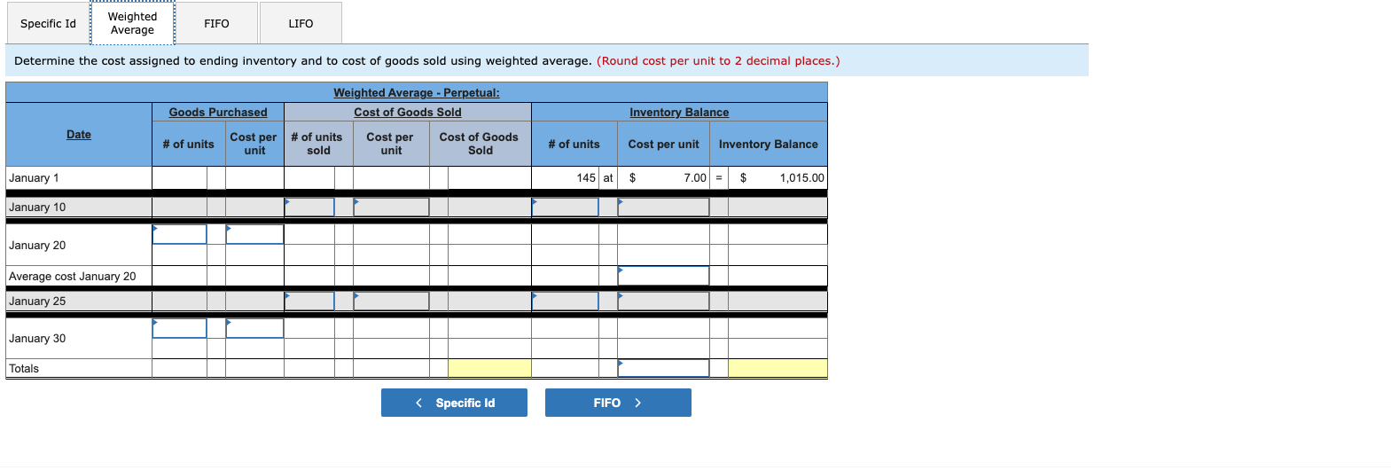 applies to the questions displayed below.] Laker Company reported the following January
