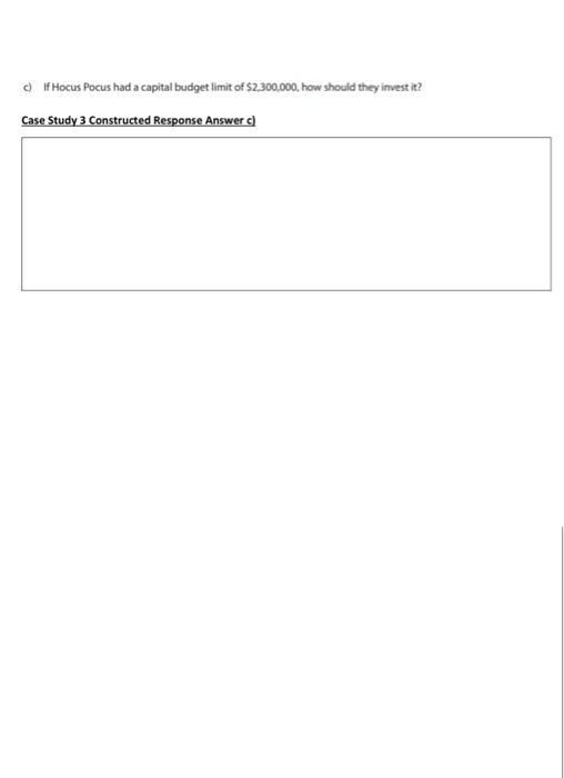 sales by adding a new product line. The company is considering three