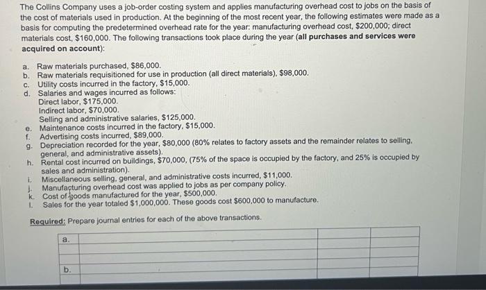 covers the journal entries related to Job Order Costing, Calculation of Factory