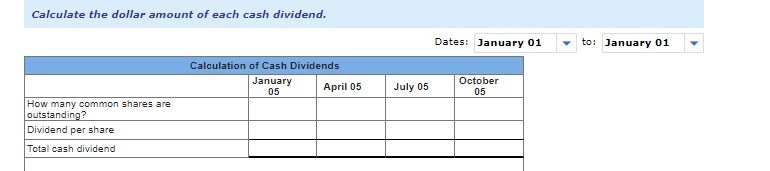 of the year (January 1) and end of the year (December 31)