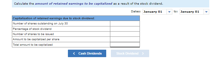 follow. Stockholders' Equity (January 1) Common stock-$4 par value, 100,000 shares authorized,