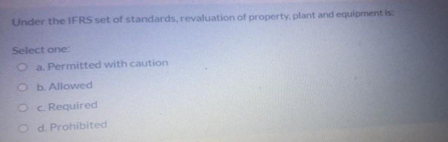 following is not characterizing the code taw Select one: Oa. Accounting focuses