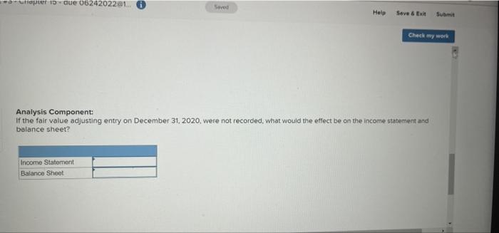 is required for a transaction/event, select "No journal entry required" in the