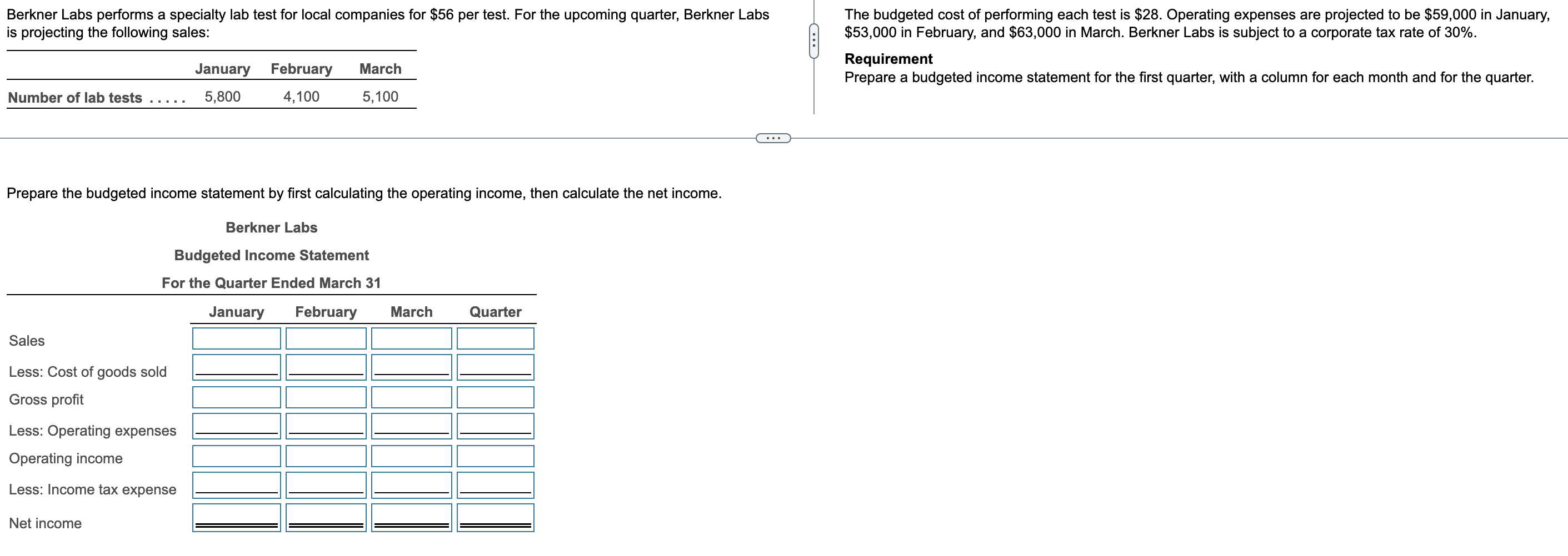 Berkner Labs performs a specialty lab test for local companies for $56