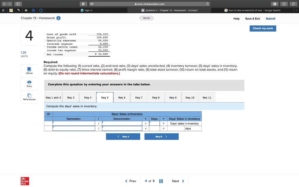 selected balance sheet amounts at December 31 of the prior year were