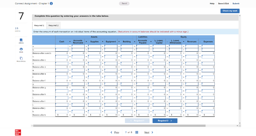 Lita Lopez started Biz Consulting, a new business, and completed the following