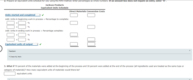 materials are added at the beginning of the process. Output is measured
