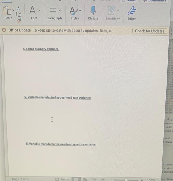 manufactures flower pots. The company uses a standard cost system. Flower pots