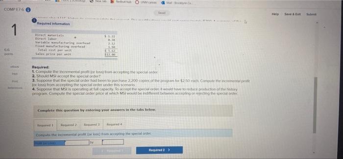 displayed below.) Morning Sky, Inc. (MSI), manufactures and sells computer games. The