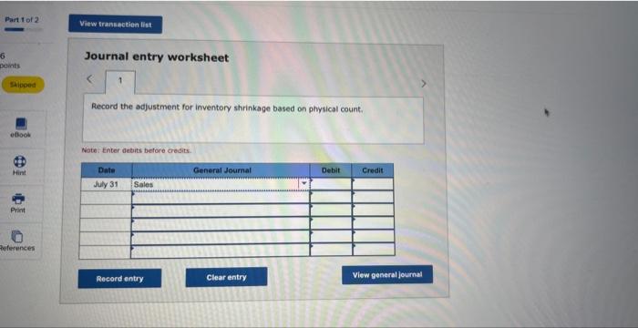 following information applies to the questions displayed below.] Nix It Company's ledger