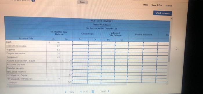 balances, including the adjustments LO P1 2. Use the following adjustment information