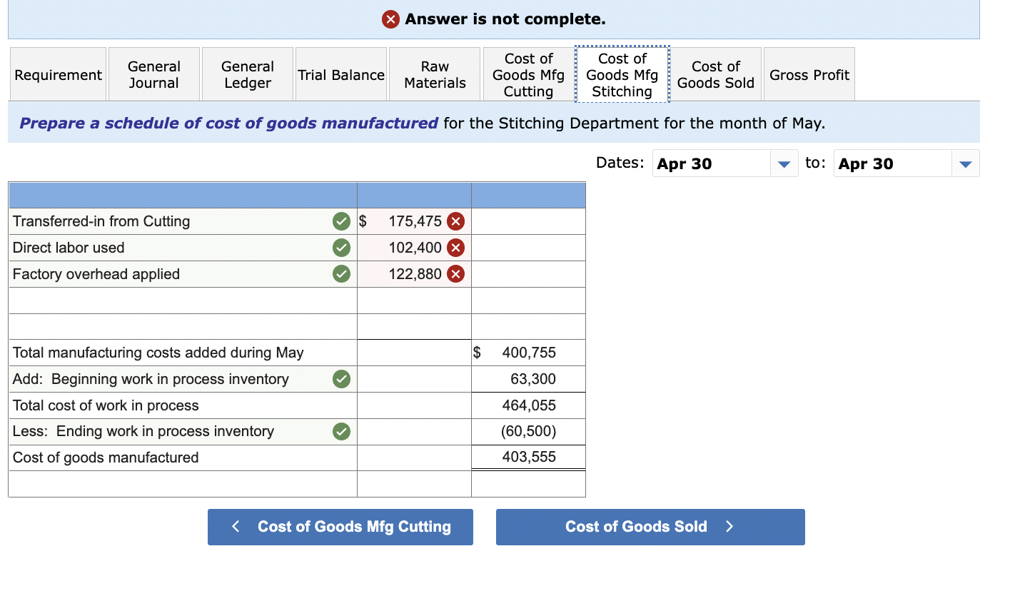 finished goods inventory Cost of goods available for sale $ 541,555 x