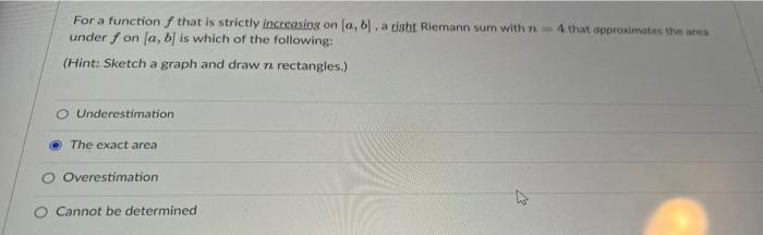 For a function f that is strictly increasing on (a, b), a