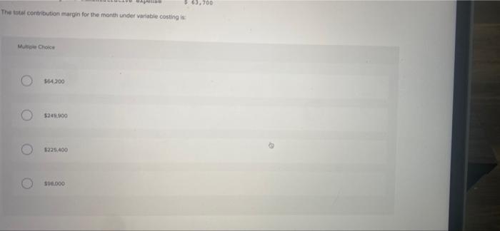 that produces a single product has provided the following data concerning its