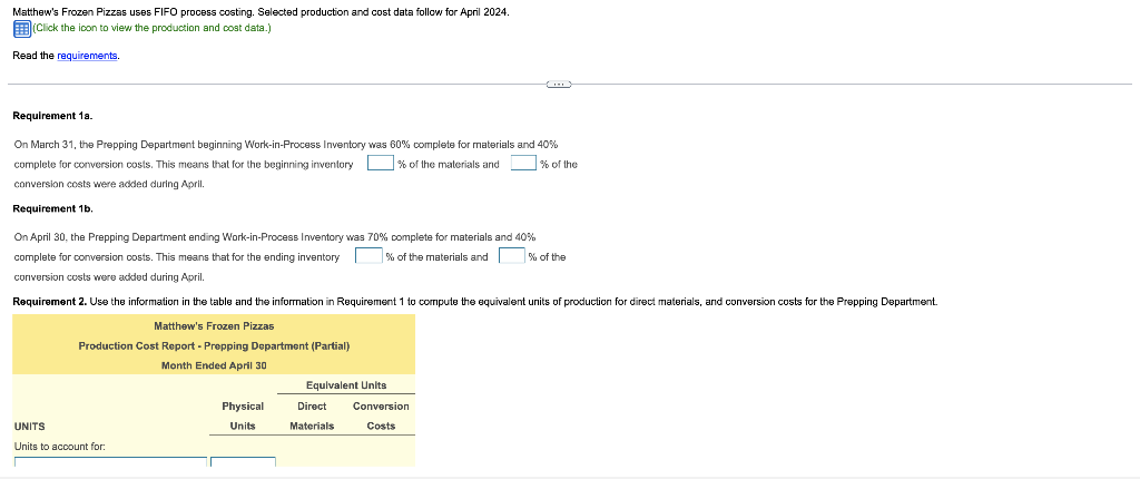 Started in April 18,000 55,000 73,000 Total units to account for Units