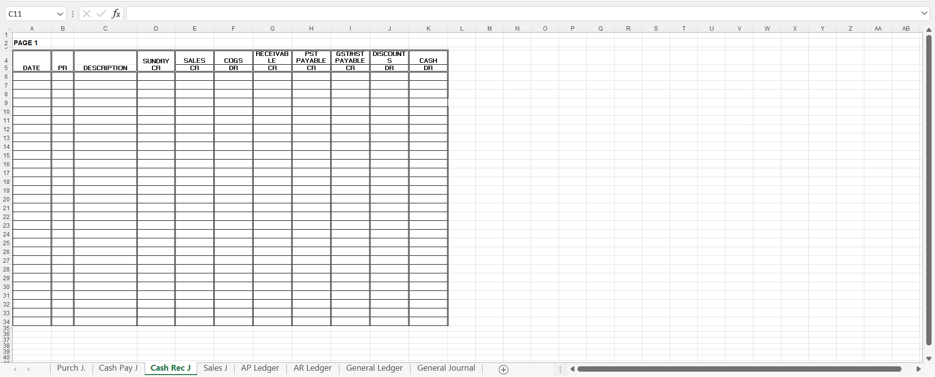 J Sales J AP Ledger AR Ledger General Ledger General Journal +