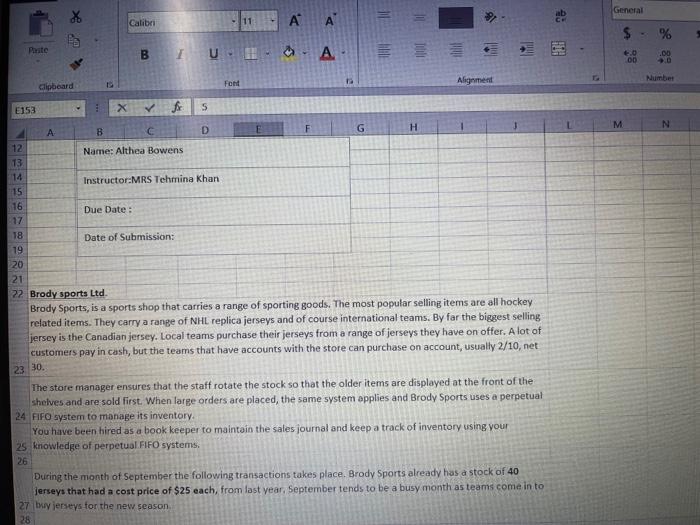 Paste Calibri B IU 11 A A Food &A E T Clipboard