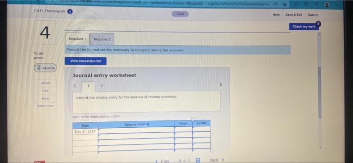 Submit 566 04:47:27 etinos On December 31, the Income Summary account of