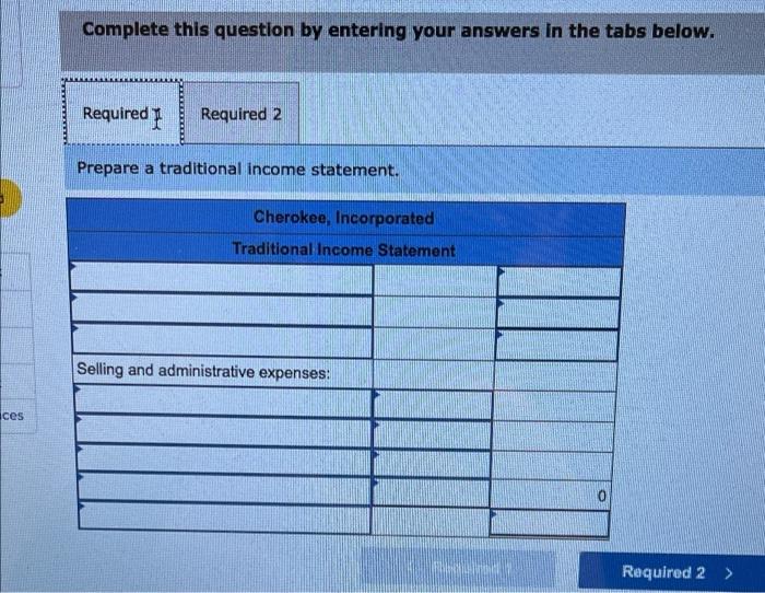 Number of units sold Selling price per unit Variable selling expense per