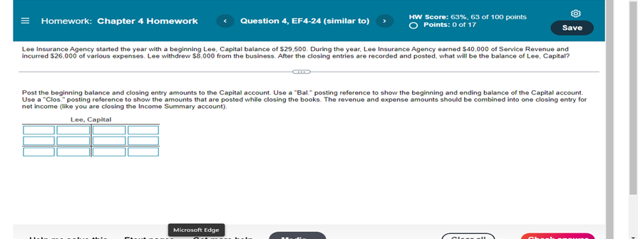 = Homework: Chapter 4 Homework Question 4, EF4-24 (similar to) HW Score: