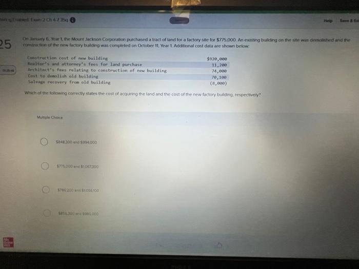 Eed Exam 2 Ch 4-7 Sq Help Save & Exti 25 On