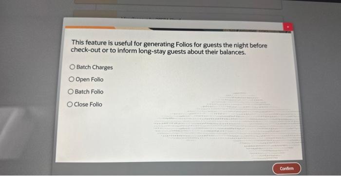 This feature is useful for generating Folios for guests the night before