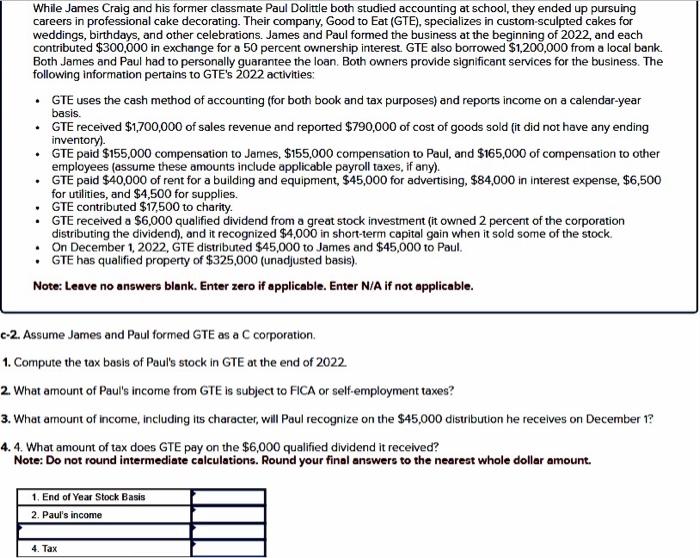 While James Craig and his former classmate Paul Dolittle both studied accounting
