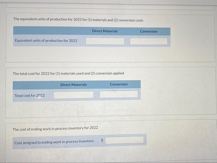 are incurred uniformly throughout the process. To assign costs to inventories, the